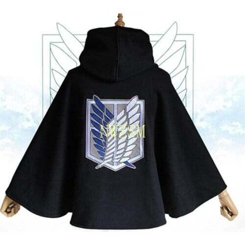 Japanese Anime Attack On Titan Cloak Gloves Shingeki No Kyojin Hoodie Scouting Legion Costume Cosplay Green Cape