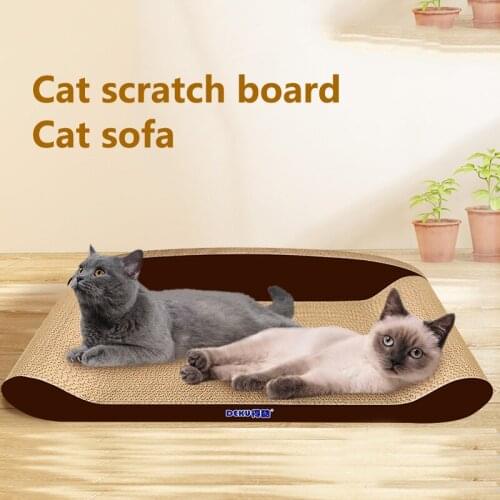 Cat Sofe Cat Scratch Board Grinding Claws Sleeping Playing Thickened Backrest For More Security Corrugated Paper Cat Cushion