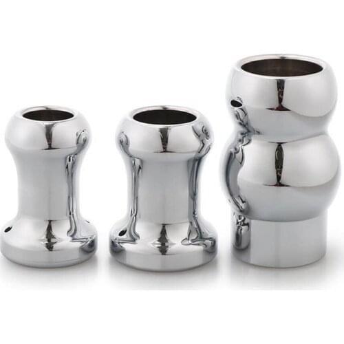 Metal Hollow butt plug Prostate massage sex toys for man Anal Douche Expander enema large anal plug adult sex tools for couple