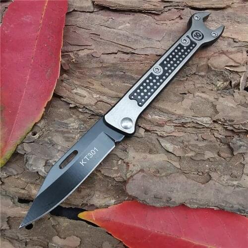 Outdoor Tactical Camping Hunting Survival Pocket Folding Knife Stainless Steel Foldable Knife Portable Fruit Cutter Practical