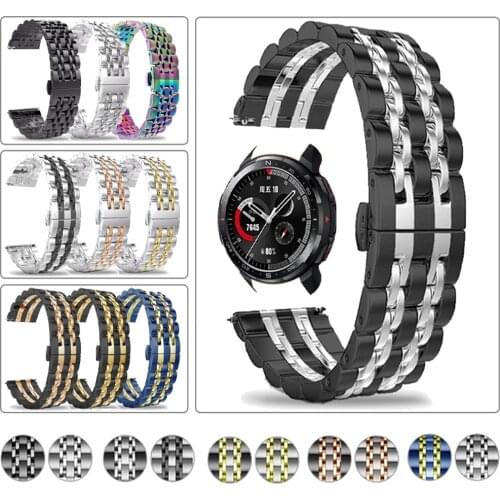 20/22mm Metal Wist Strap for HUAWEI Watch GT 2 Pro Stainless Steel Band for HUAWEI Watch Bracelet Luxury Watchband Accessories