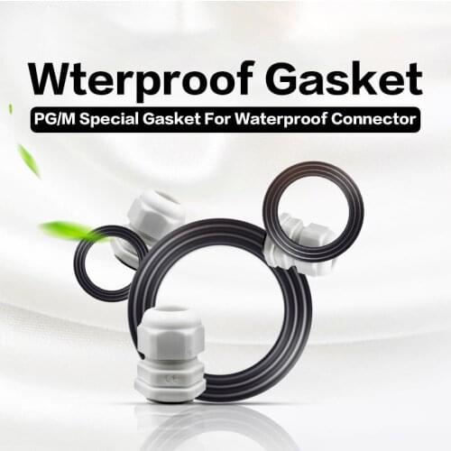 10PCS Rubber Gasket Nylon Washer For Waterproof Cable Gland Wire Connector PG Series and M Series