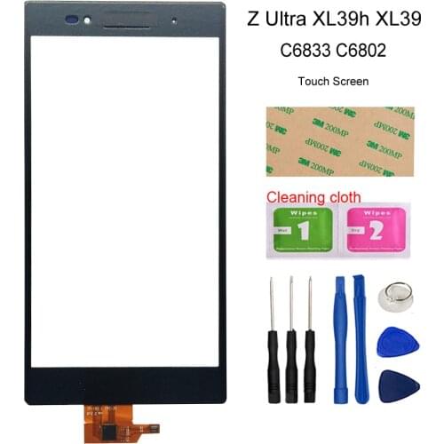 Touch For Sony Xperia Z Ultra XL39h XL39 C6802 C6806 C6833 C6843 Touch Screen Digitizer Front Outer Glass Touch Panel Sensor