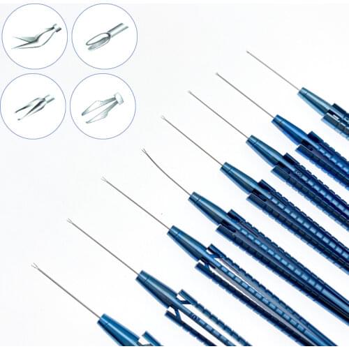 Titanium alloy Capsulorhexis Forcep Virtreo-Retinal Ophthalmic microsurgery instrument
