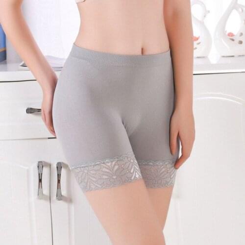 High Waist Womens Skirt Shorts Boxer Panties Girls Lace Safety Briefs Boyshort Underpants Tights Slim Lingeries Short Pants