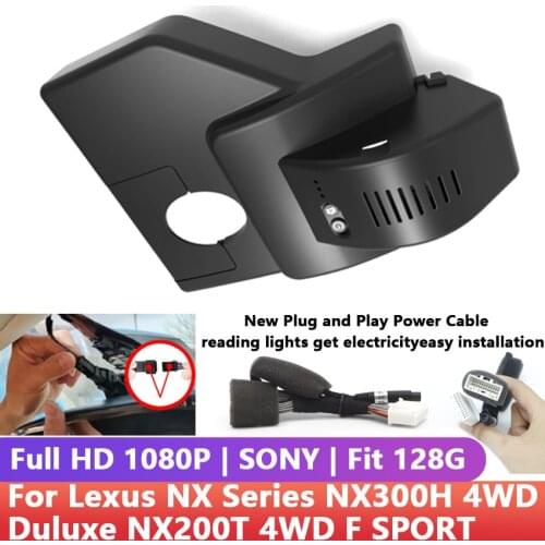 HD 1080P Easy Installation Car DVR Wifi Dash Cam Video Recorder camera For Lexus NX Series NX300H 4WD Duluxe NX200T 4WD F SPORT