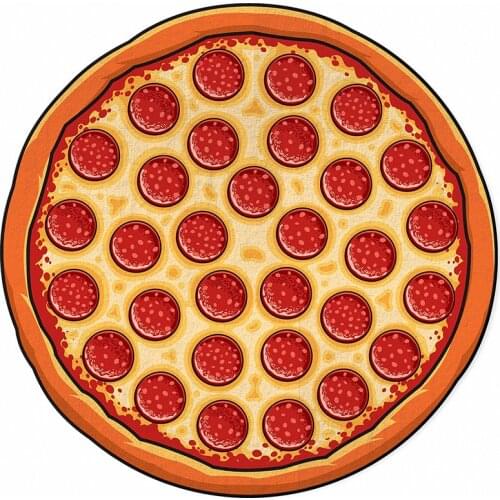 Delicious Food Shaped Microfiber Beach Towel For Adult Kid Summer Quick-drying Each Towel With Tassel Yoga Mat Handmade Printing