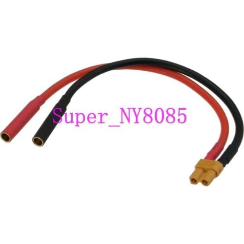 XT30 Female to 4mm Banana Bullet female charger lead cable for NiMH/Lipo