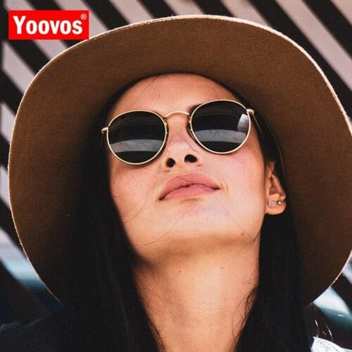 Yoovos 2021 Vintage Sunglasses Women/Men Gradient Glasses Street Beat Mirror Ocean Lens Shopping Oculos De Sol Gafas UV400
