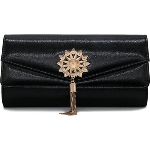 Fashion luxury Evening Bag for women banquet Party handbag leather clutch wallet coin purse ladies chain Shoulder crossbody bag