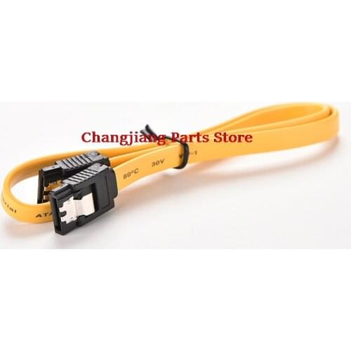 1pc 39cm Serial ATA SATA 3 RAID Data HDD Hard Drive Disk Signal Cables Yellow Red Straight High Speed SATA Data Cable