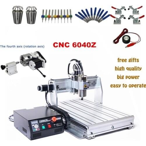 4 Axis 6040 USB port 2.2KW 2200W USB Mach3 CNC Router Engraver Engraving Milling Citting Machine 220VAC