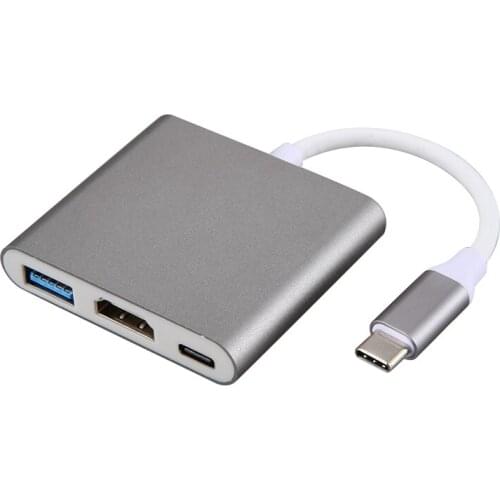 Adaptador USB-C HDMI USB Tipo C A HDMI Cable USB C HDMI 4K USB-C 3 Hub Para for Apple Aire