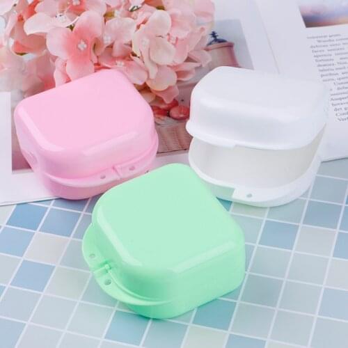 Colorful Dental Retainer Braces Mouthguard Night Grinding Guard Denture Storage Case Container Box High Quality