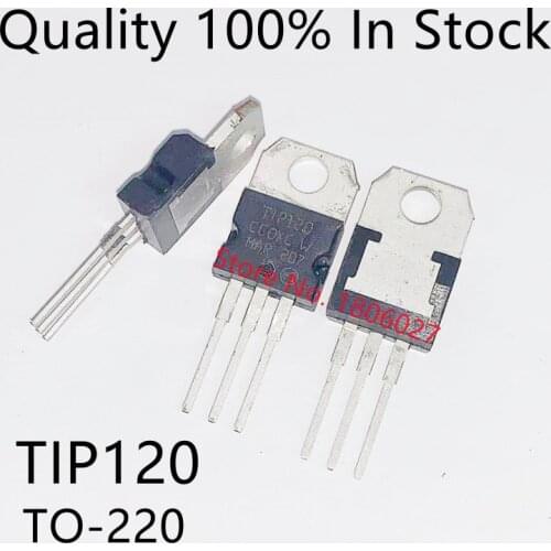 10pcs/lot TIP120 TO-220 Darlington Complementary Silicon Power Transistor