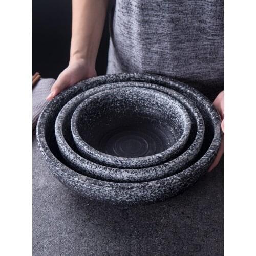 Restaurant commercial deep bowl plate boiled fish bowl large ceramic bowl large noodle bowl soup noodle bowl ceramic bowl