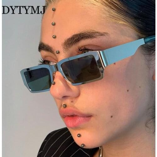 DYTYMJ Square Sunglasses Women Metal Punk Sun Glasses for Men Luxury Brand Designer Sunglasses Women Retro Punk Gafas De Mujer