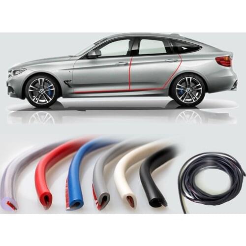 Car Door Strip Protection Side Protector Car Stying Rubber Strip Moulding Sticker Protection Car Door Sealing For Car Auto
