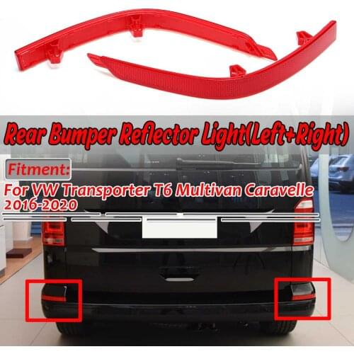 Left/Right Car Rear Bumper Fog Reflector Light Lamp For VW Transporter T6 Multivan Caravelle 2016-2020 7E0945105D 7E0945106D