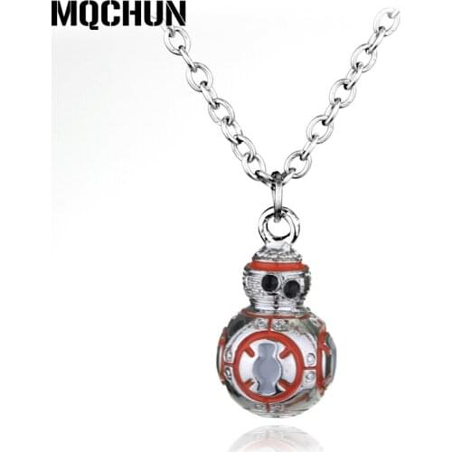 Newest BB8 Necklace Movie Robot BB8 Fashion European Style Pendant Necklace for Women and Men Accessories-30