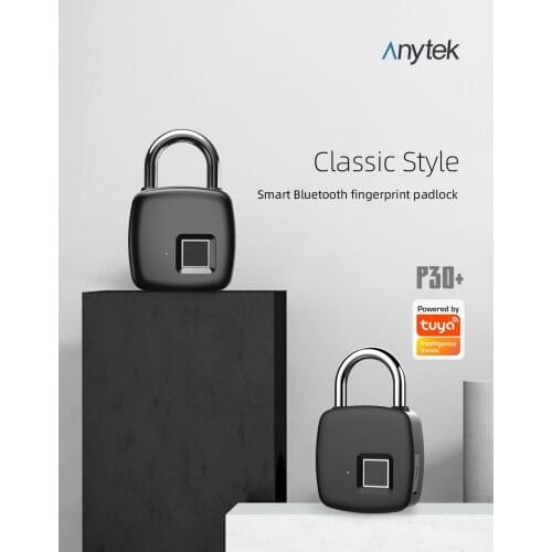 Support Tuya APP Waterproof Smart USB Rechargeable Door Lock Quick Unlock Padlock Gold Silver Bluetooth/Fingerprint Lock Keyless