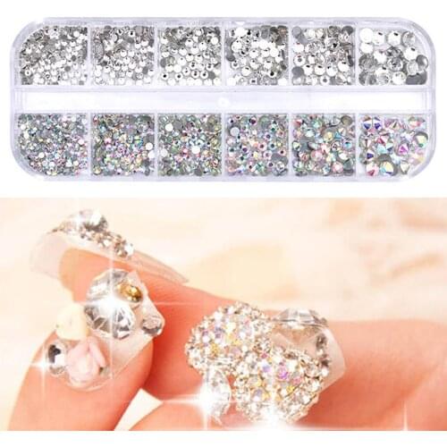 Red Dieny Rhinestones For Nails