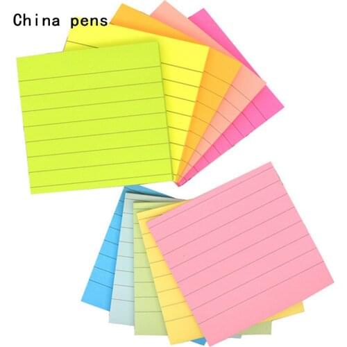 Horizontal line 80 sheets Self Adhesive Memo Pad Memo Sticker Family and Sticky Notes it Marker Student School office Supplies