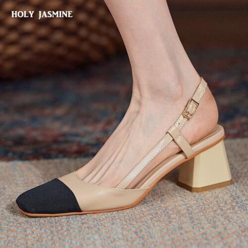 Size 34-40 New Genuine Leather Sandals Women Shoes Genuine Leather Mixed Color Summer Shoes Ladies Party Wedding Shoes 2021 New