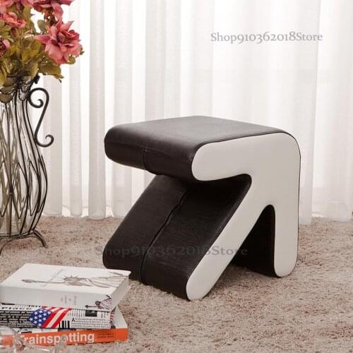 Arrow Stool European Style Shoe Changing Stool Sofa Footrest Pier Fashion Dressing Manicure Shoes Low Stool