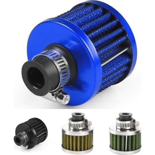 Universal Interface Motorcycle Air Filters 12mm Car Cone Cold Air Intake Filter Turbo Vent Crankcase Breather Car Accessories