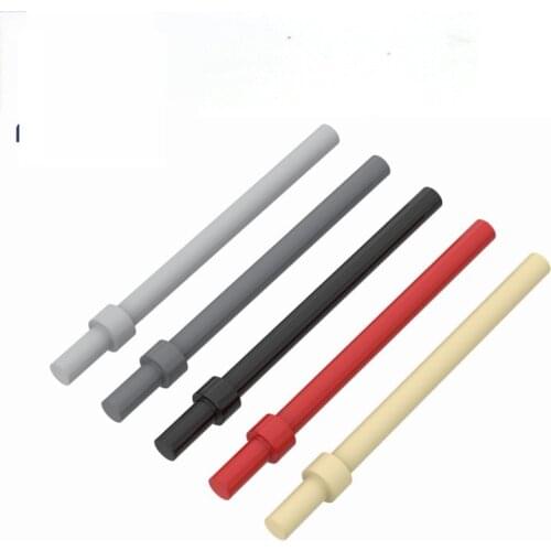 10pcs MOC High-Tech Parts 63965 18274 Bar 6L with Stop Ring For Building Blocks Parts DIY Brands Educational Toys For children