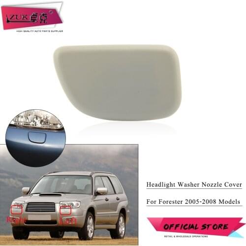 ZUK Headlight Washer Nozzle Cover For Subaru For Forester 2005-2008 Unpainted Front Bumper Headlamp Washer Sprayer Cap