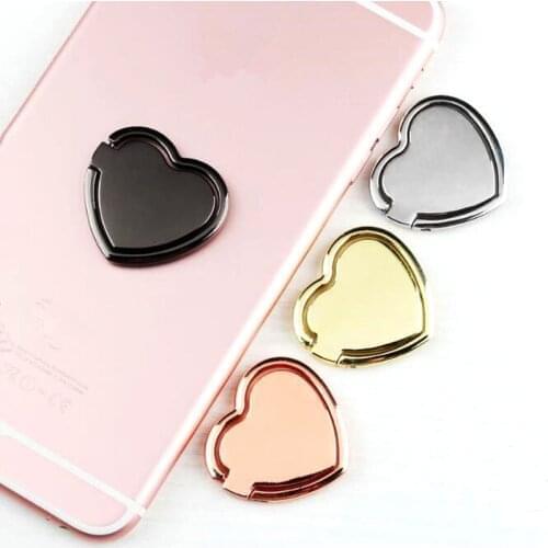 10pcs Metal Heart Mobile Phone Finger Ring Holder Telephone Support Accessories Magnetic Car Bracket Socket Stand mobile phones