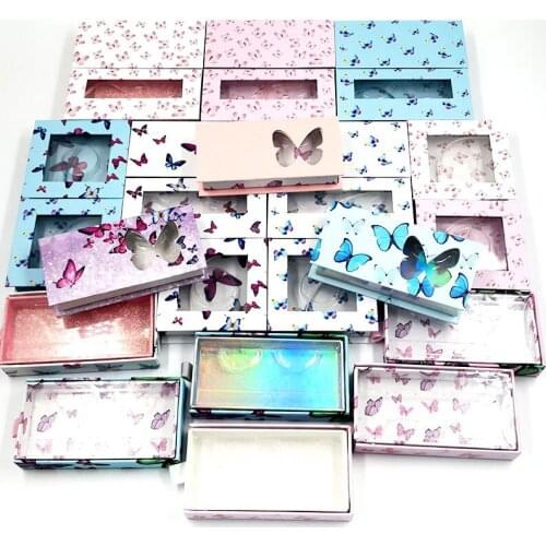 100pc butterfly eyelashes package mink lashes box with free fast express shipping DHL/UPS without logo