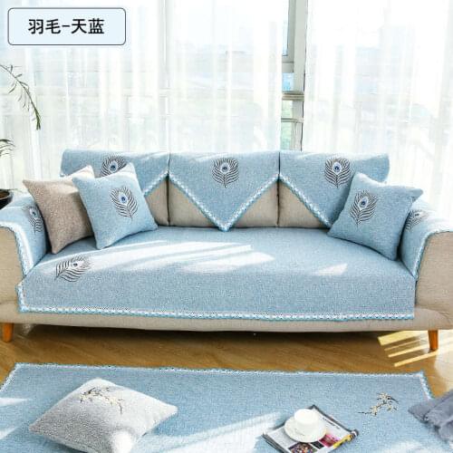 2019 New Cotton/Line Sofa Cover Dirt-proof Sofa Protector Soft Anti-skid Fundas Slipcovers for Living Room Sectional Couch Cover