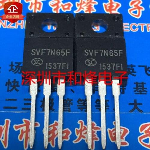 6pcs/lot SVF7N65F TO-220F 650V 7A In Stock
