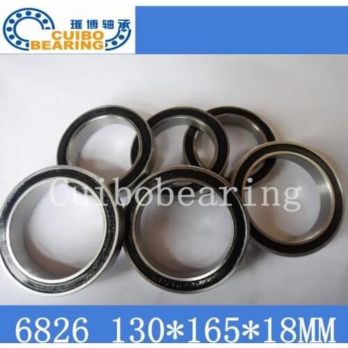 6826 2RS Metric Thin Section Bearings 61826 RS 130x165x18 MM