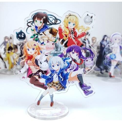 Anime Gochuumon wa Usagi Desuka Chino Acrylic Stand Figure Desktop Decoration Collection Model Toy Doll Gifts
