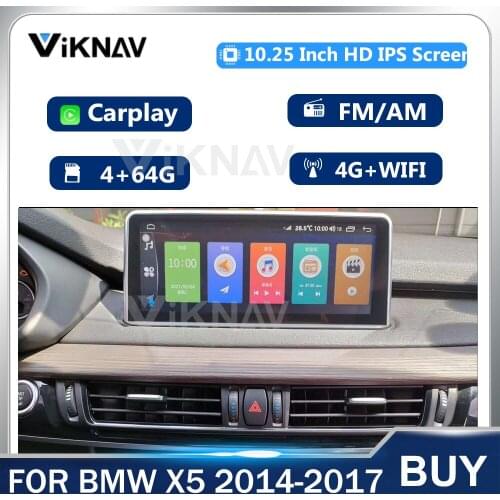 2 din Android 10.0 Car Radio Player FOR BMW X5 2014-2017 Car Multimedia Player GPS Navigation Auto Tape Recorder carplay