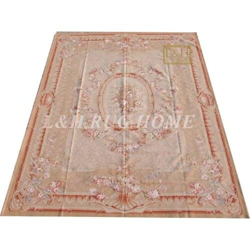 Free shipping 10'x14' French Aubusson weave rugs handmade aubusson carpets