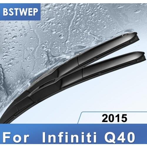 BSTWEP Hybrid Wiper Blades for Infiniti Q40 Fit hook Arms