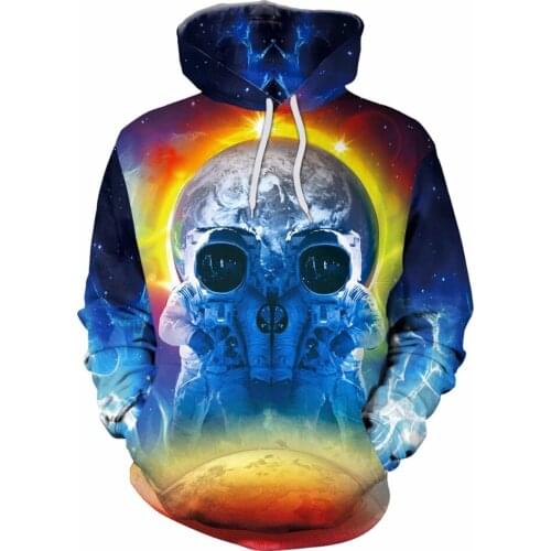 [EL BARCO] Winter 3D Print Men Women Hoodie Sweatshirt Casual Cotton Long Sleeve Funny Slim Male Pullover Coat Couple Clothes XL