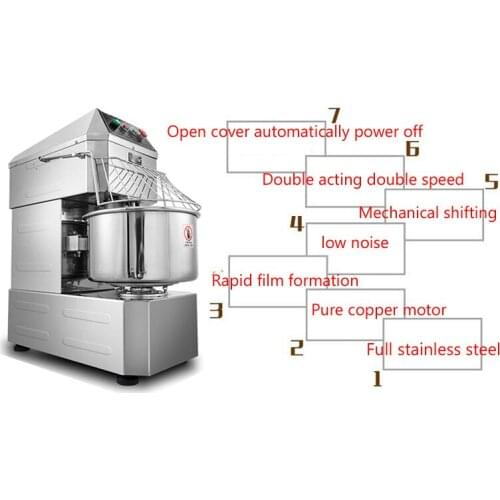 Electric Stand Food Mixer Whisk Egg Beater Stainless Steel Bowl Knead Cake Bread Dough Blender Kneading Machine