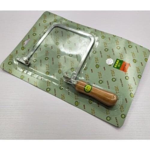 Fixed Deep Width Saw Bow for Jewelry Tool with White Wooden Handle 2071