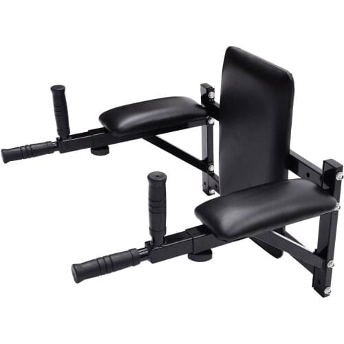 HOMCOM Workouts scan bar for Wall Chinning toe touches in house