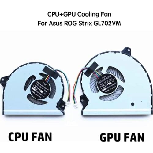 5V Notebook PC Fan Cooler Laptop CPU GPU Cooling fans for ASUS ROG Strix GL702VM GL702V FCN FJ9U FJ9T Computer Processor Fans