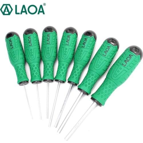 LAOA S2 Hexagon Screwdriver Handle Hex Key Hexagon Wrench with Magnetic Screwdrivers 1pcs
