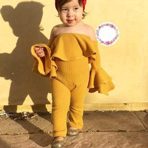 Fashion Girls Knitted Casual Pullover Pants Set Kids Clothing 2020 Spring Off-shoulder Wear Long Sleeve Girls Clothes 11