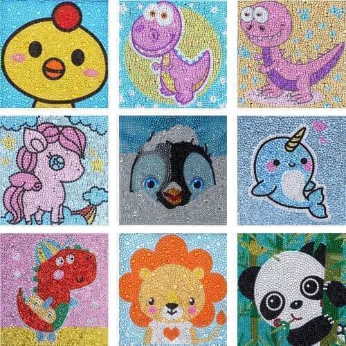 5D Diamond Painting Kits for Kids Beginner Easy DIY Full Crystal Art Drill Painting Number Kits Children room Home decoration