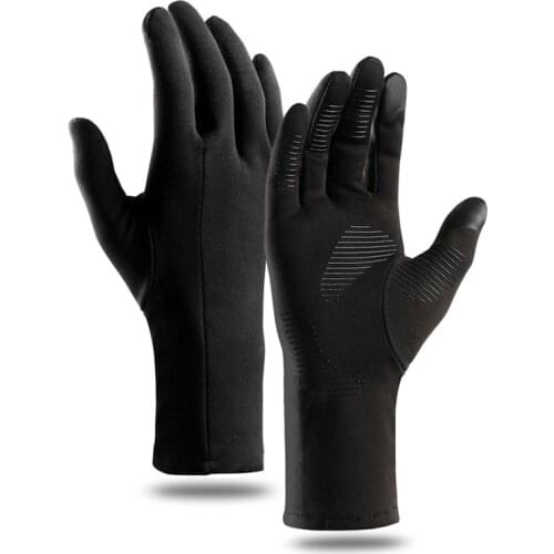 Autumn Winter Cold-proof Running Gloves Windproof Non-slip Keep Warm Touch Screen Outdoor Sports Cycling Gloves Men And Women